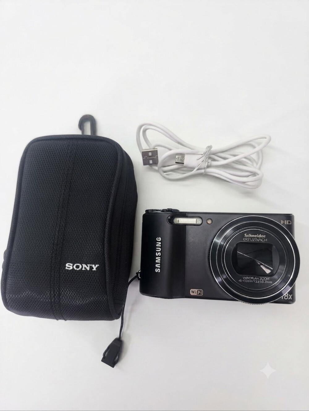 Samsung WB150F 14.2MP Digital Camera with 18x Optical Zoom, Wi-Fi, and Case